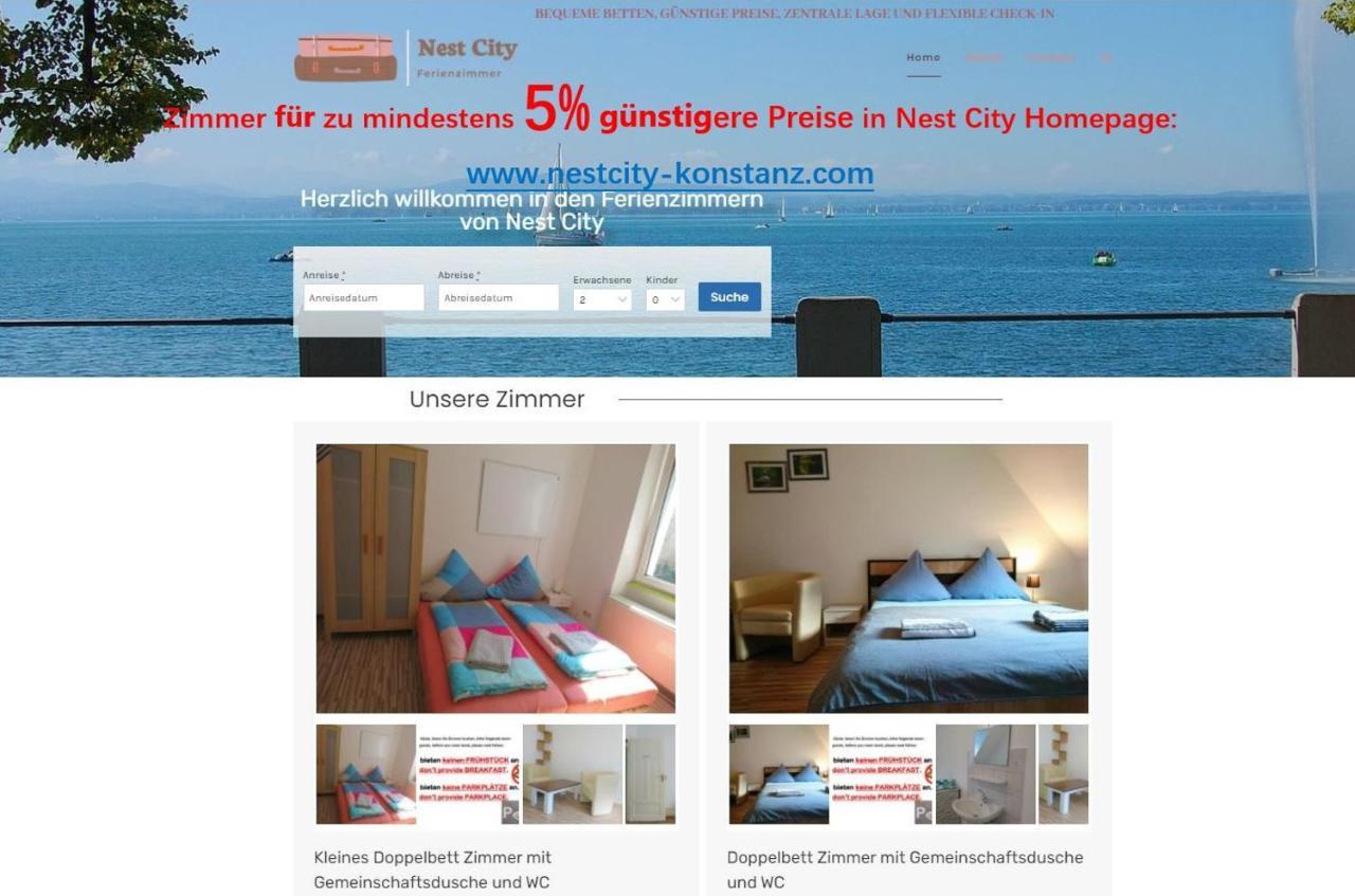 Nest City - Not A Hotel, Private Room With Shared Showers, No Parking, Breakfast, Or Kitchen, Towels Available For A Fee, Check-In 4 Pm To 11 Pm 콘스탄츠 외부 사진